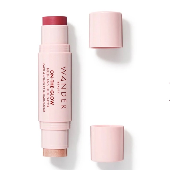 Wander On-the-Glow Blush and Illuminator - Nude & Strawberry Fields - NIB - Picture 7 of 10